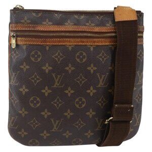 Authentic LOUIS VUITTON Monogram Pochette Bosphore Shoulder Bag M40044 LV